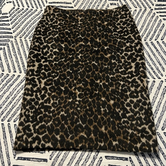 Lord & Taylor Leopard Pencil Skirt - Picture 1 of 6
